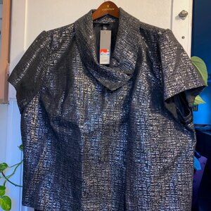 NWT RARE Vintage 2000s Mossimo Target Jacket 3X 28W 30W Brocade Jacquard Damask